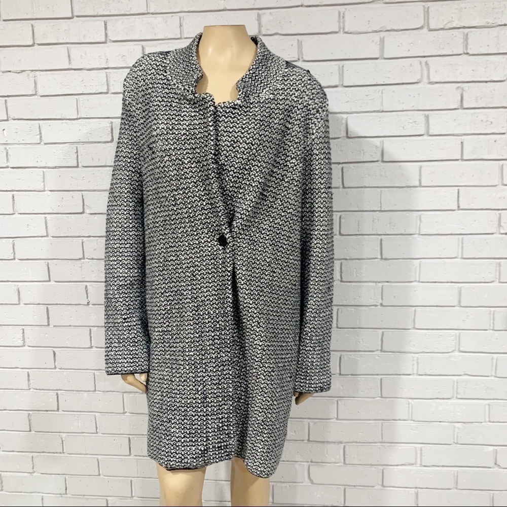 Eileen Fisher Organic Nylon Tweed Cardigan‎ Coat
